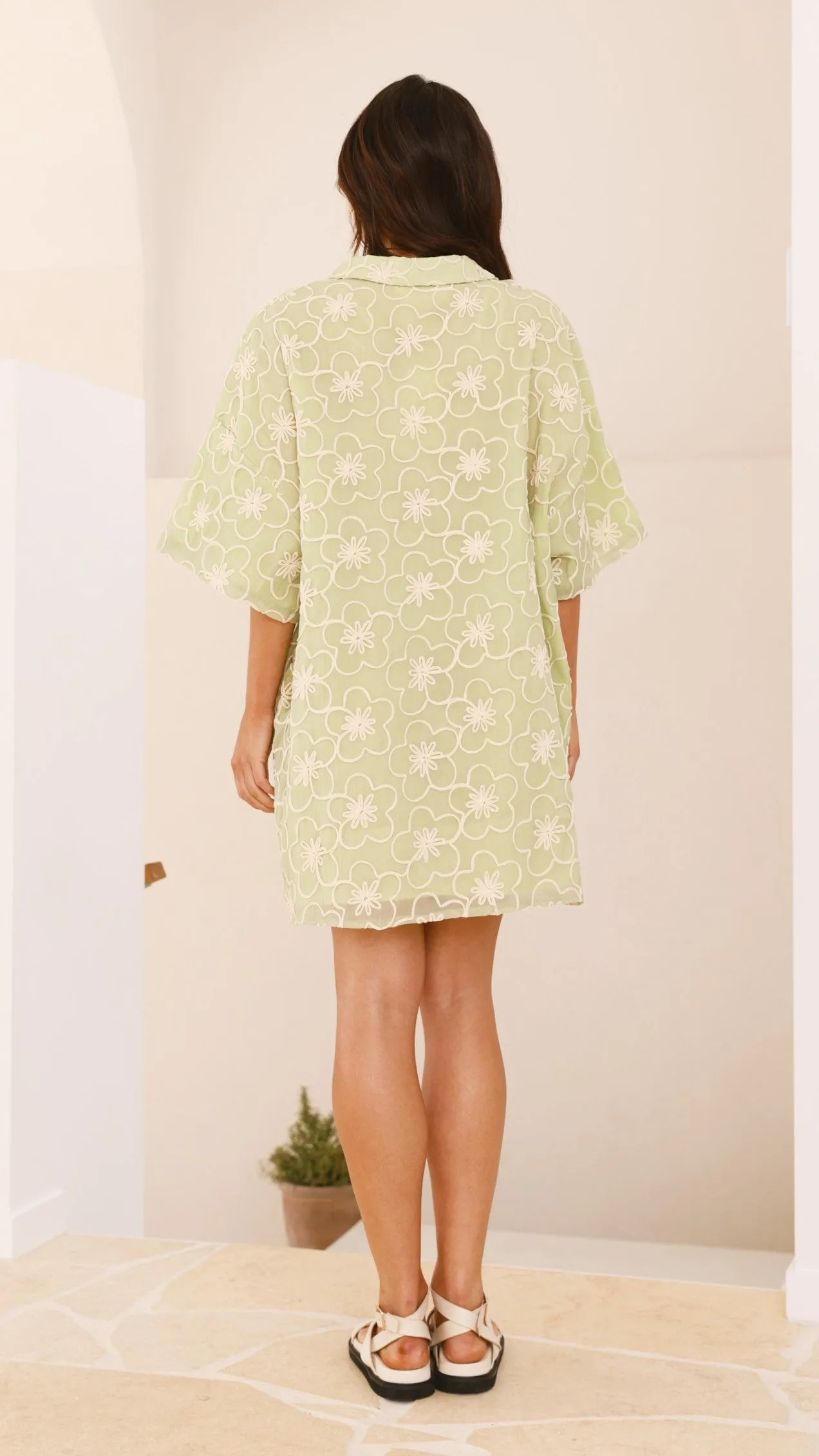 Jafari Mini Dress - Sage sold by Billy J product image thumbnail 3