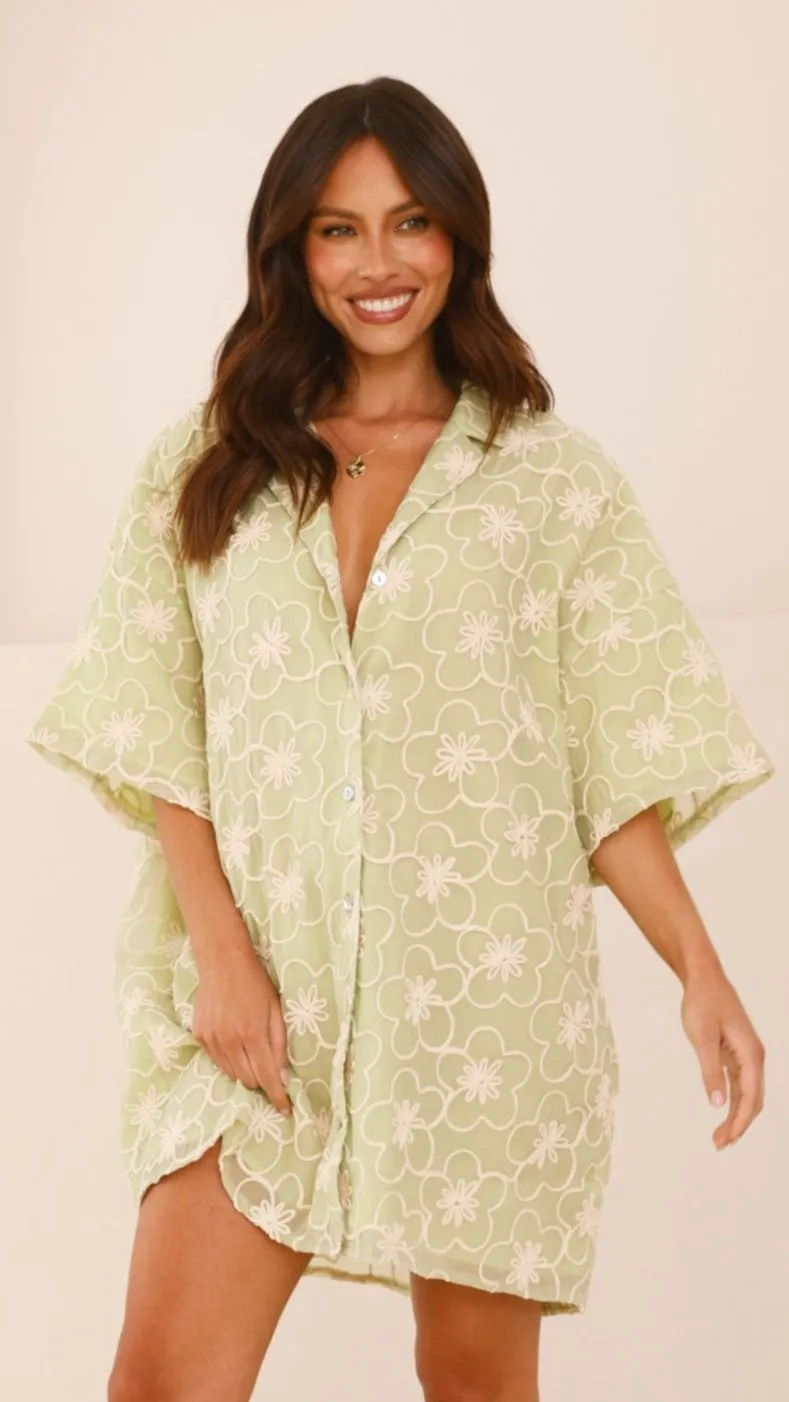 Jafari Mini Dress - Sage sold by Billy J product image thumbnail 2