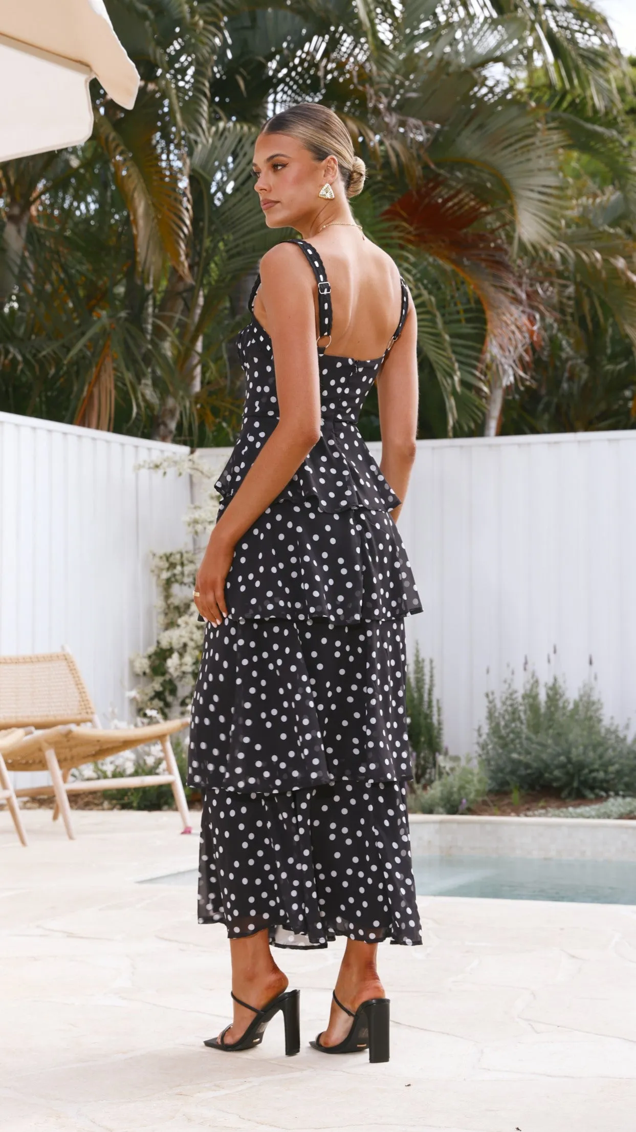 Maura Maxi Dress - Black/White sold by Billy J product image thumbnail 2