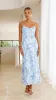 Margie Midi Dress - Blue Floral sold by Billy J