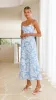 Margie Midi Dress - Blue Floral sold by Billy J