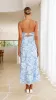 Margie Midi Dress - Blue Floral sold by Billy J