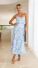 Margie Midi Dress - Blue Floral sold by Billy J