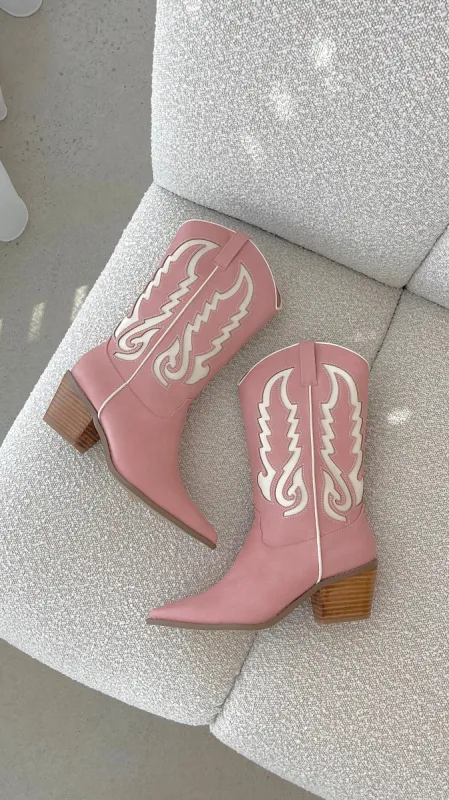 Norva Boot - Pink sold by Billy J