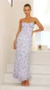 Margie Midi Dress - Blue Flower sold by Billy J