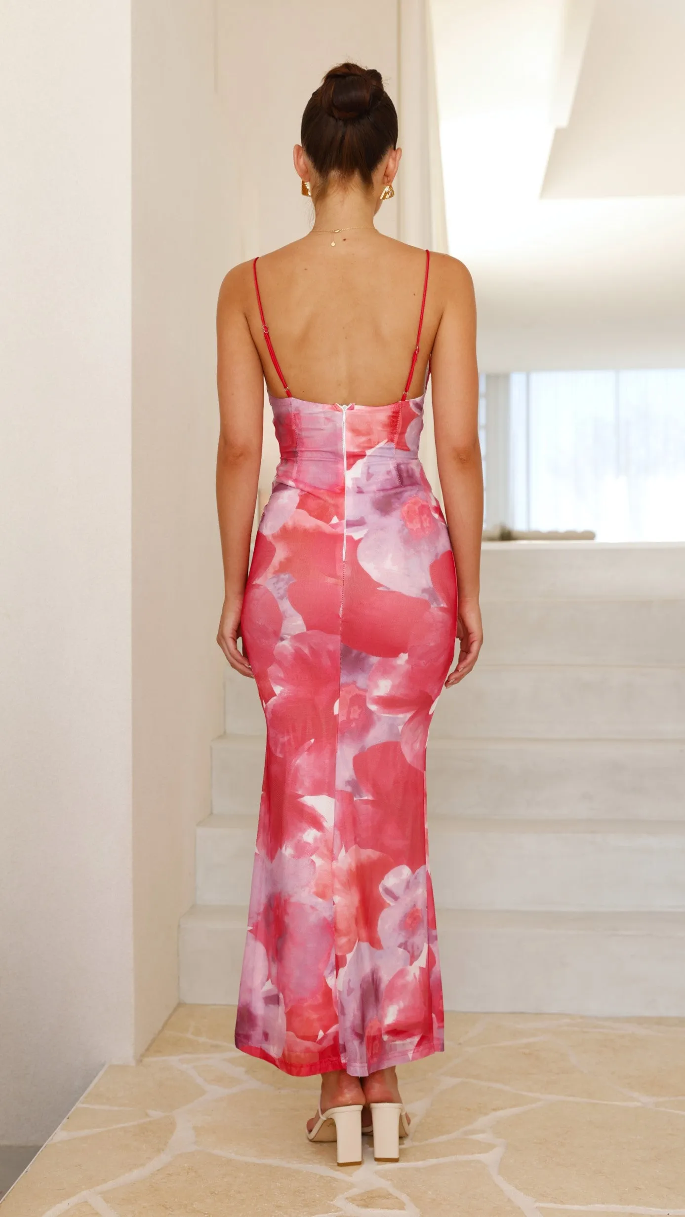 Hanne Maxi Dress - Pink Floral sold by Billy J product image thumbnail 5