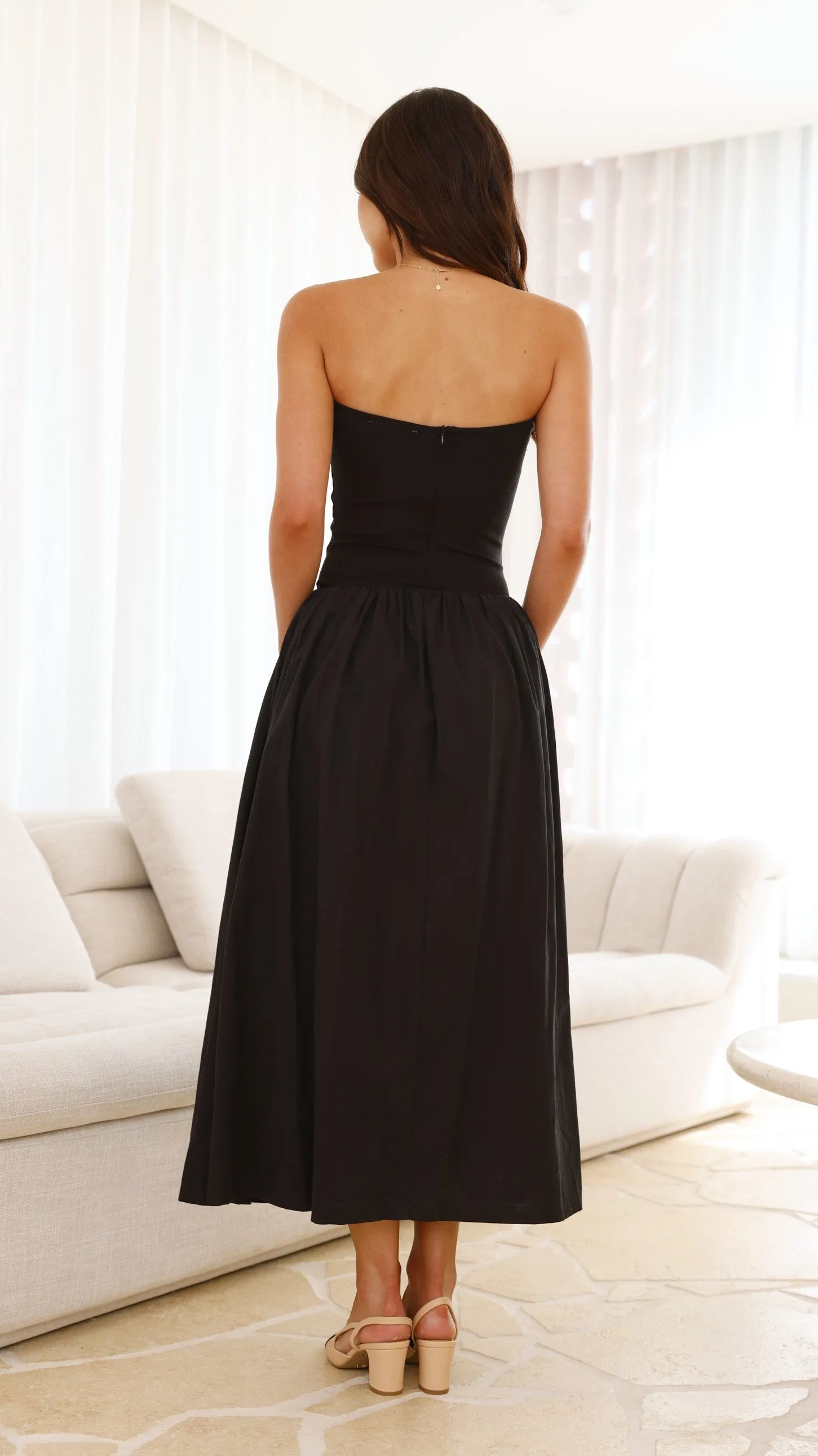 Kaja Maxi Dress - Black sold by Billy J product image thumbnail 2