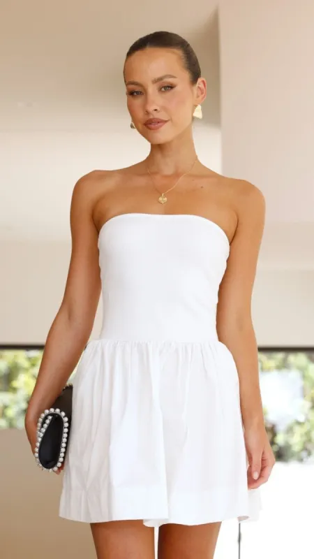 Christel Mini Dress - White sold by Billy J