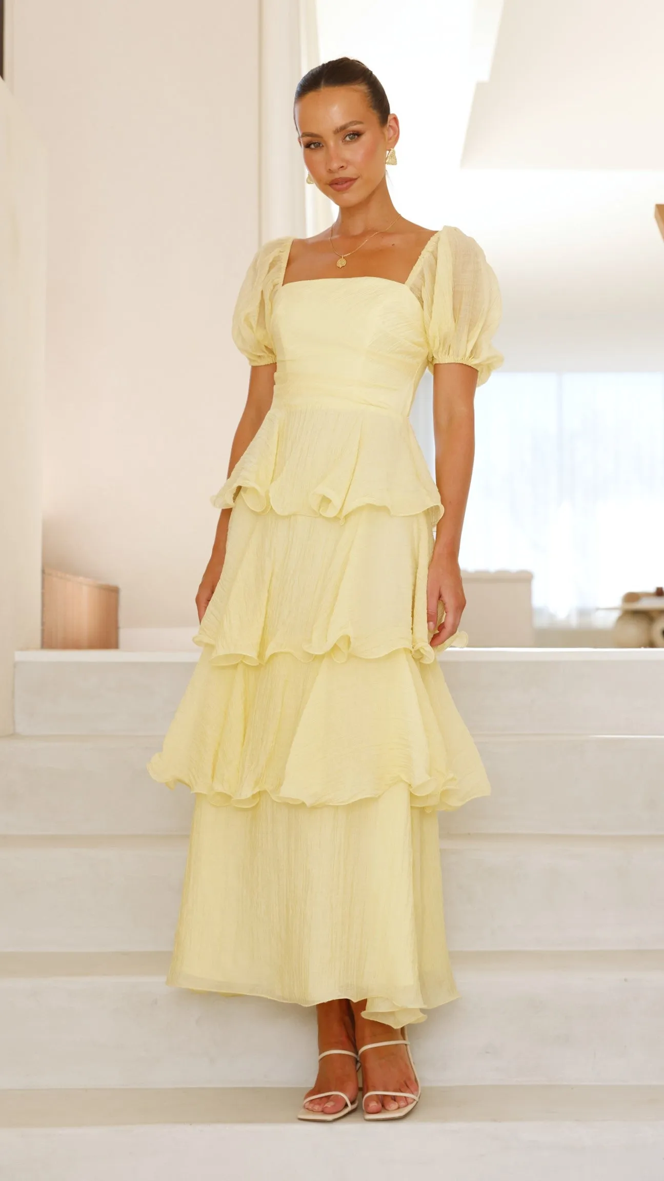 Lanelle Maxi Dress - Yellow sold by Billy J