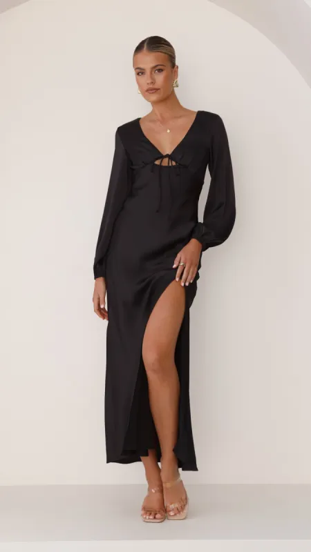 Brigitte Maxi Dress - Black sold by Billy J