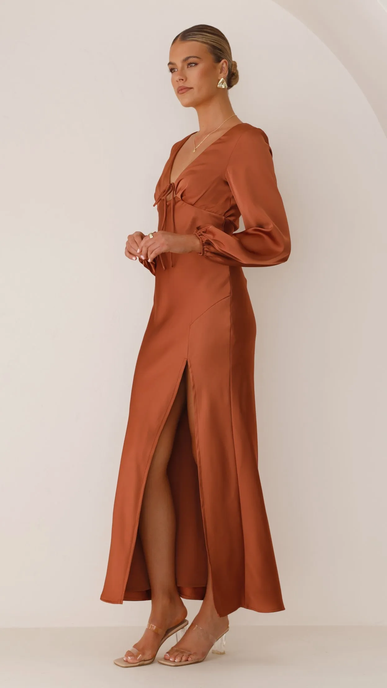 Brigitte Maxi Dress - Copper sold by Billy J product image thumbnail 4