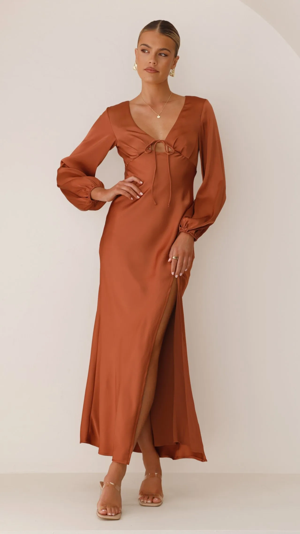 Brigitte Maxi Dress - Copper sold by Billy J product image thumbnail 3