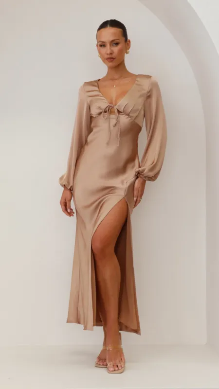 Brigitte Maxi Dress - Latte sold by Billy J
