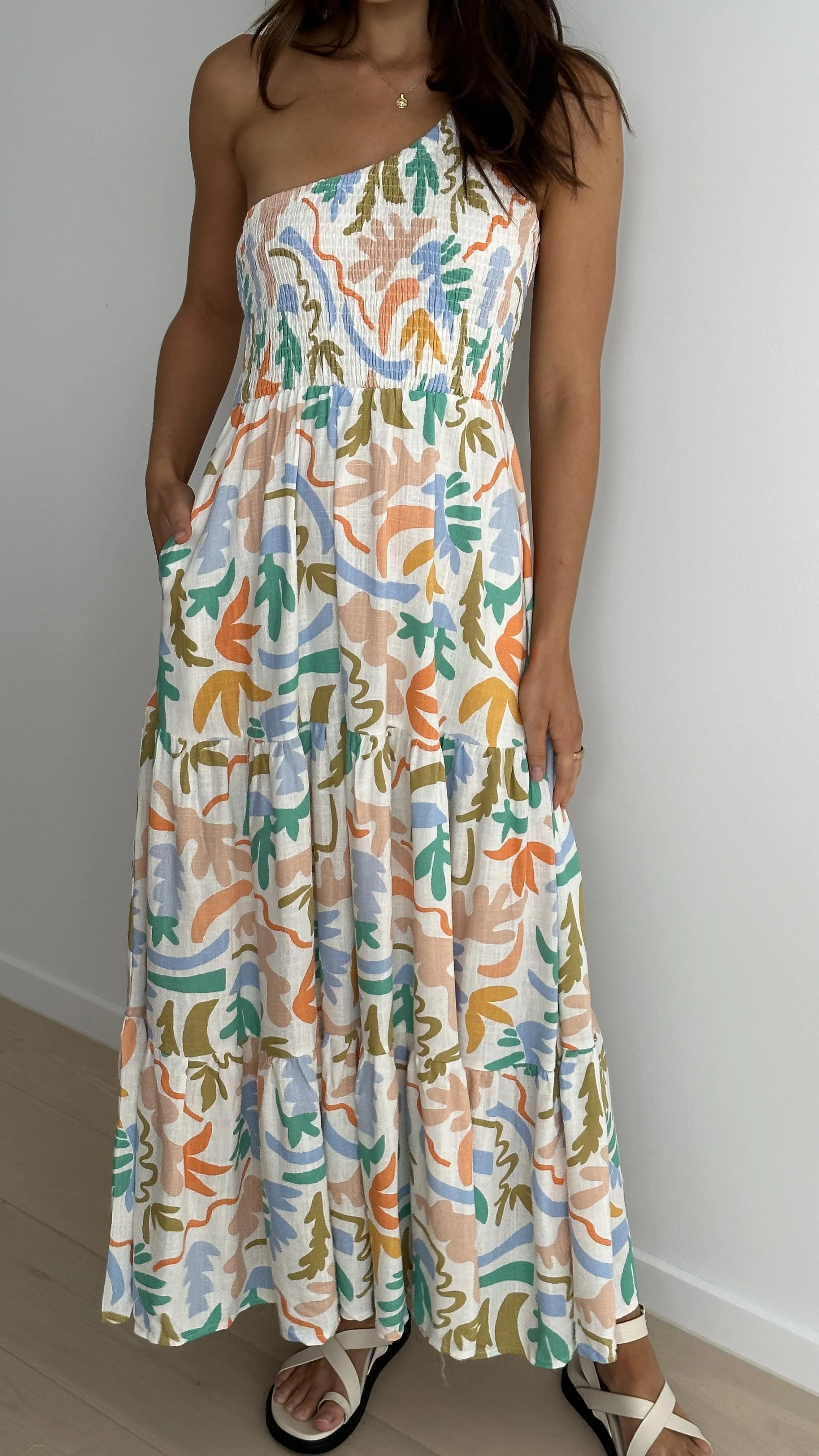 Jaci Midi Dress - Tierra Print sold by Billy J product image thumbnail 5