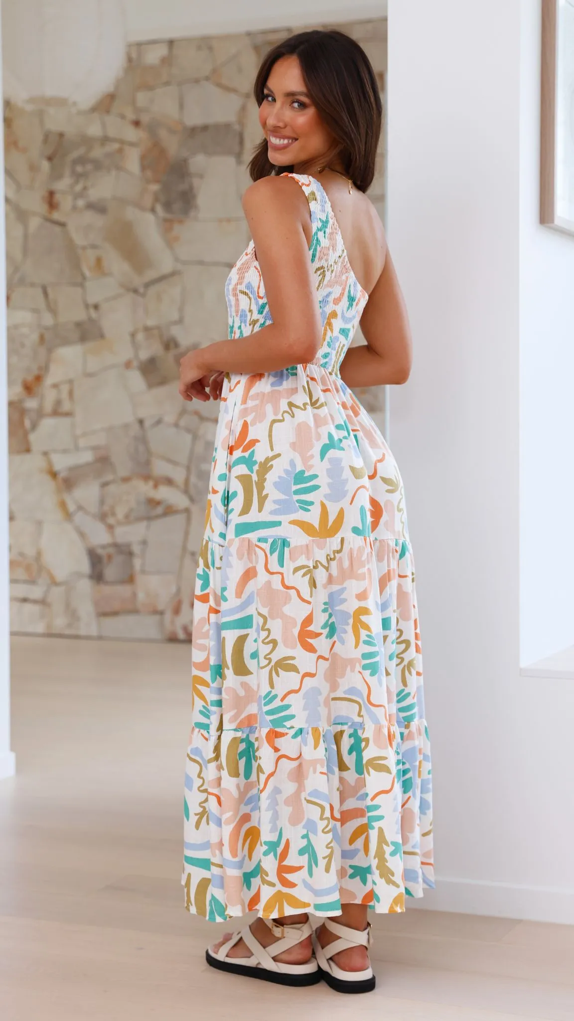 Jaci Midi Dress - Tierra Print sold by Billy J product image thumbnail 2