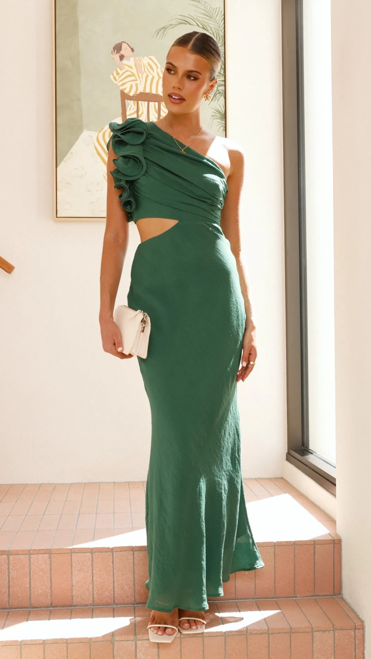 Amina Maxi Dress - Forest Green sold by Billy J product image thumbnail 5