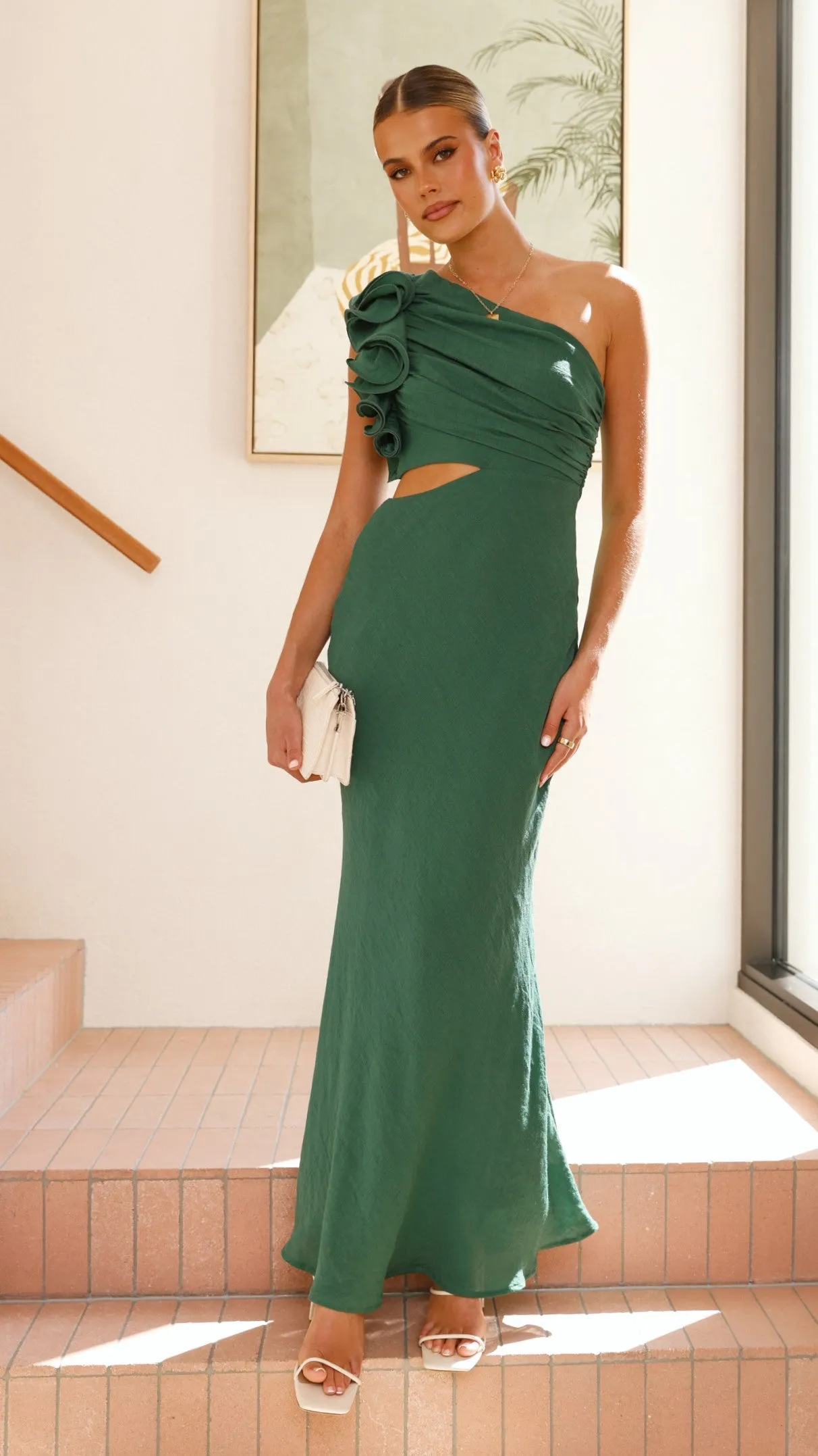 Amina Maxi Dress - Forest Green sold by Billy J