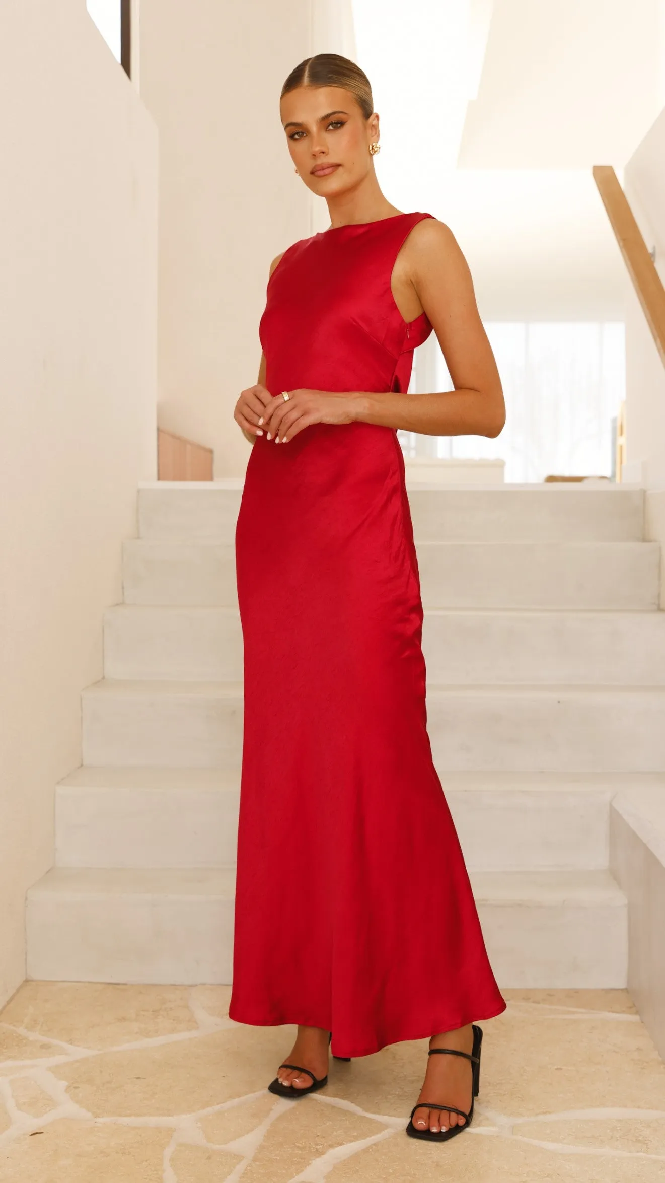 Barcelona Maxi Dress - Red sold by Billy J product image thumbnail 3
