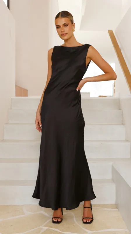 Barcelona Maxi Dress - Black sold by Billy J