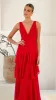 Stasie Maxi Dress - Red sold by Billy J