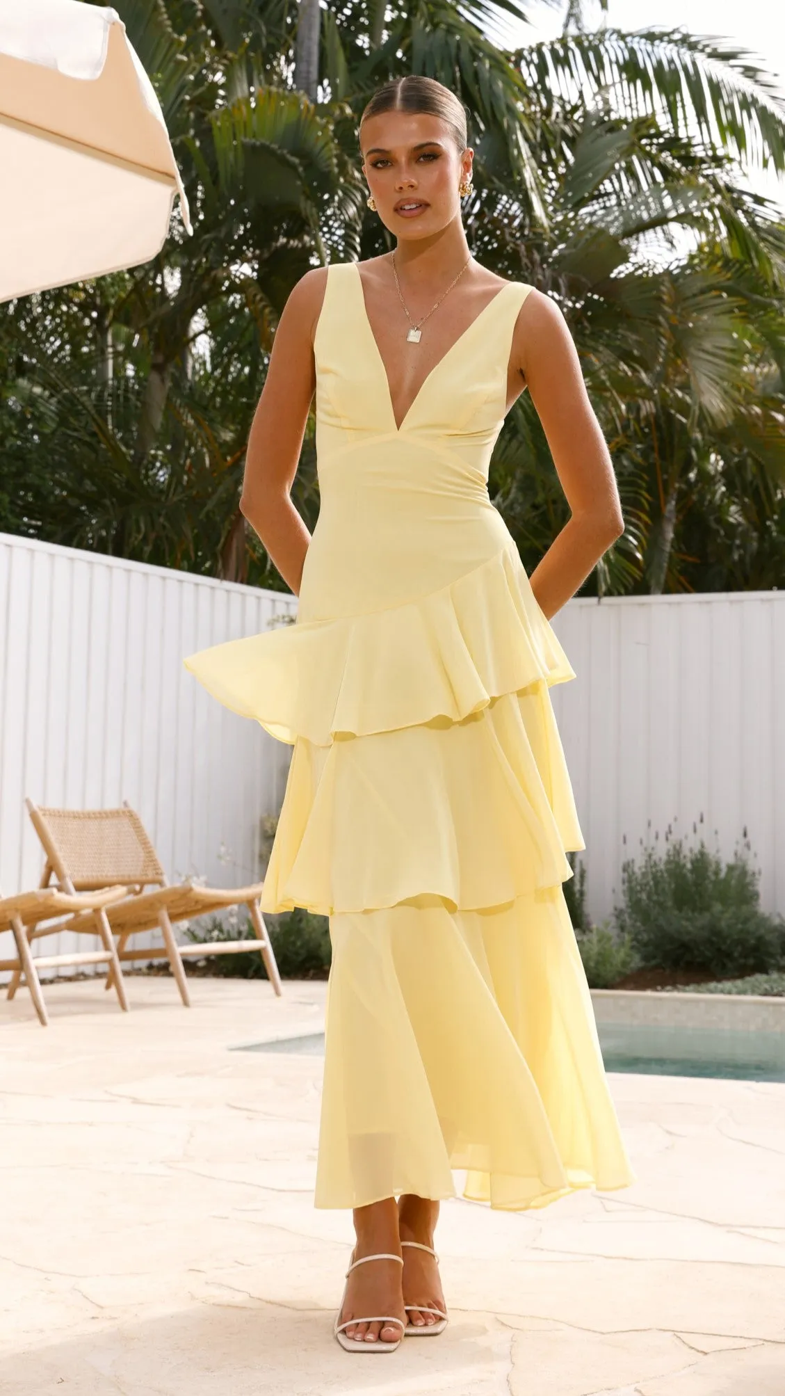 Stasie Maxi Dress - Yellow sold by Billy J product image thumbnail 4