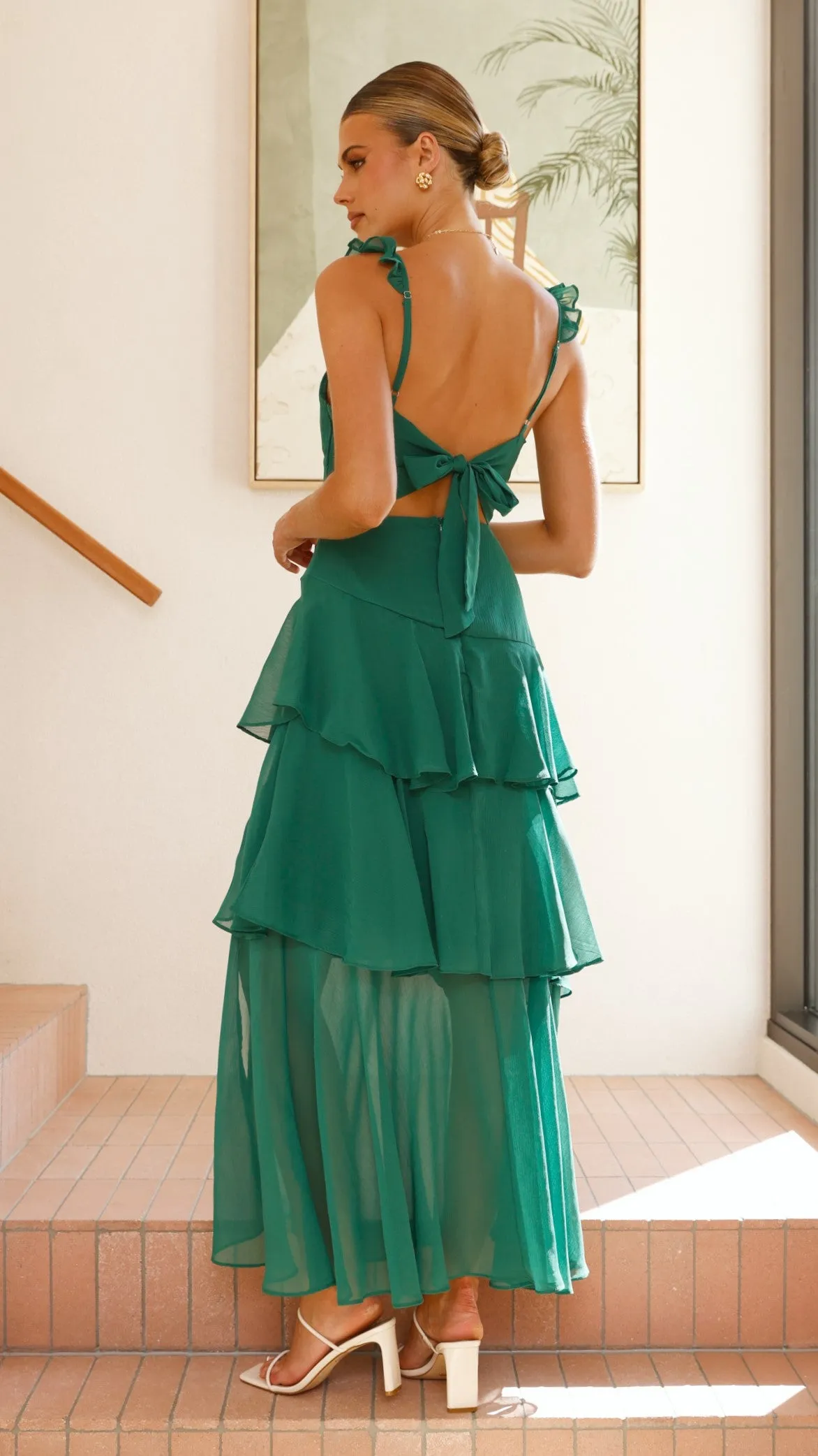Achelle Maxi Dress - Forest Green sold by Billy J product image thumbnail 2