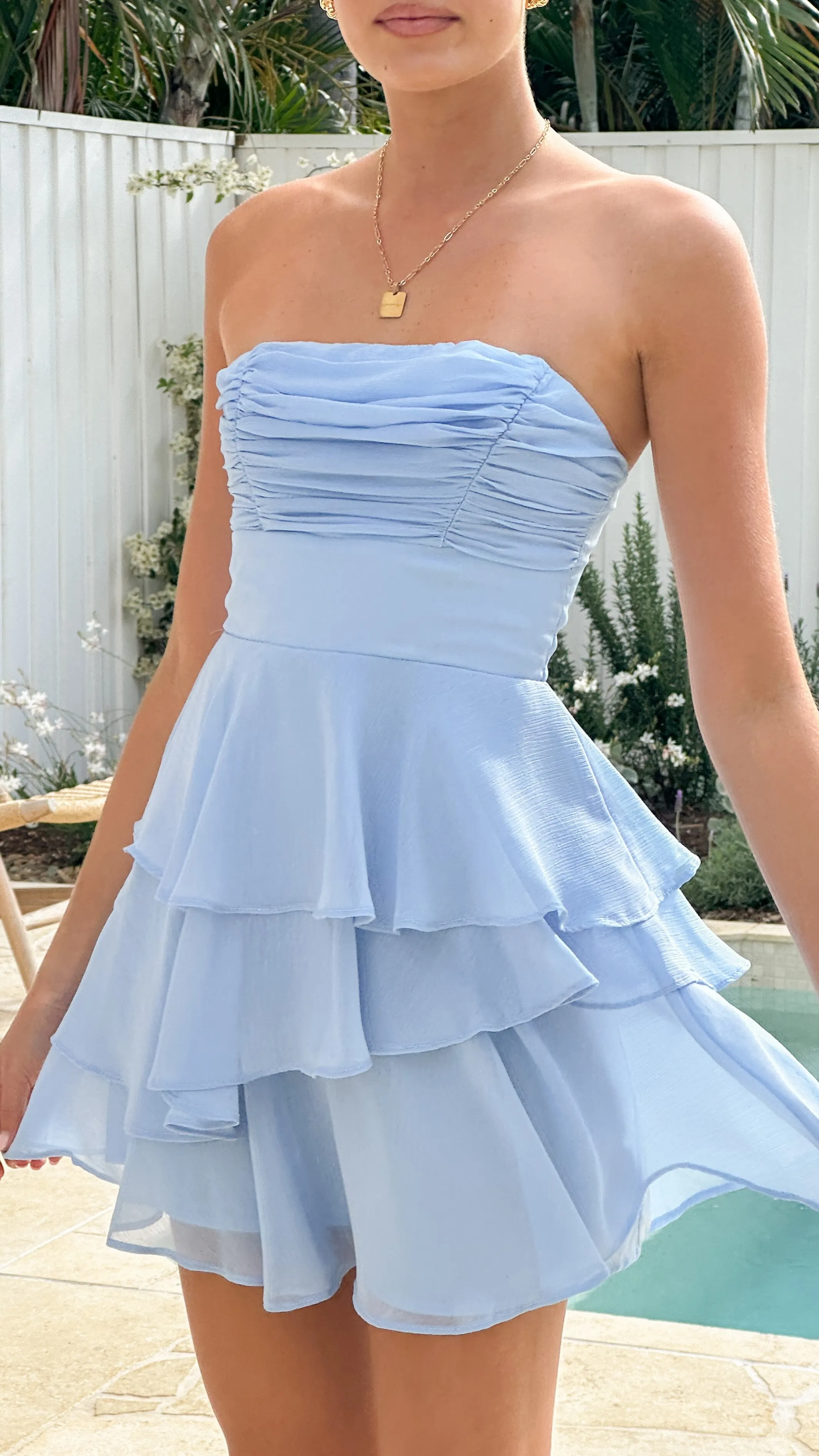 Alessia Mini Dress - Blue sold by Billy J product image thumbnail 4