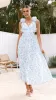 Galilhai Maxi Dress - Blue/White sold by Billy J