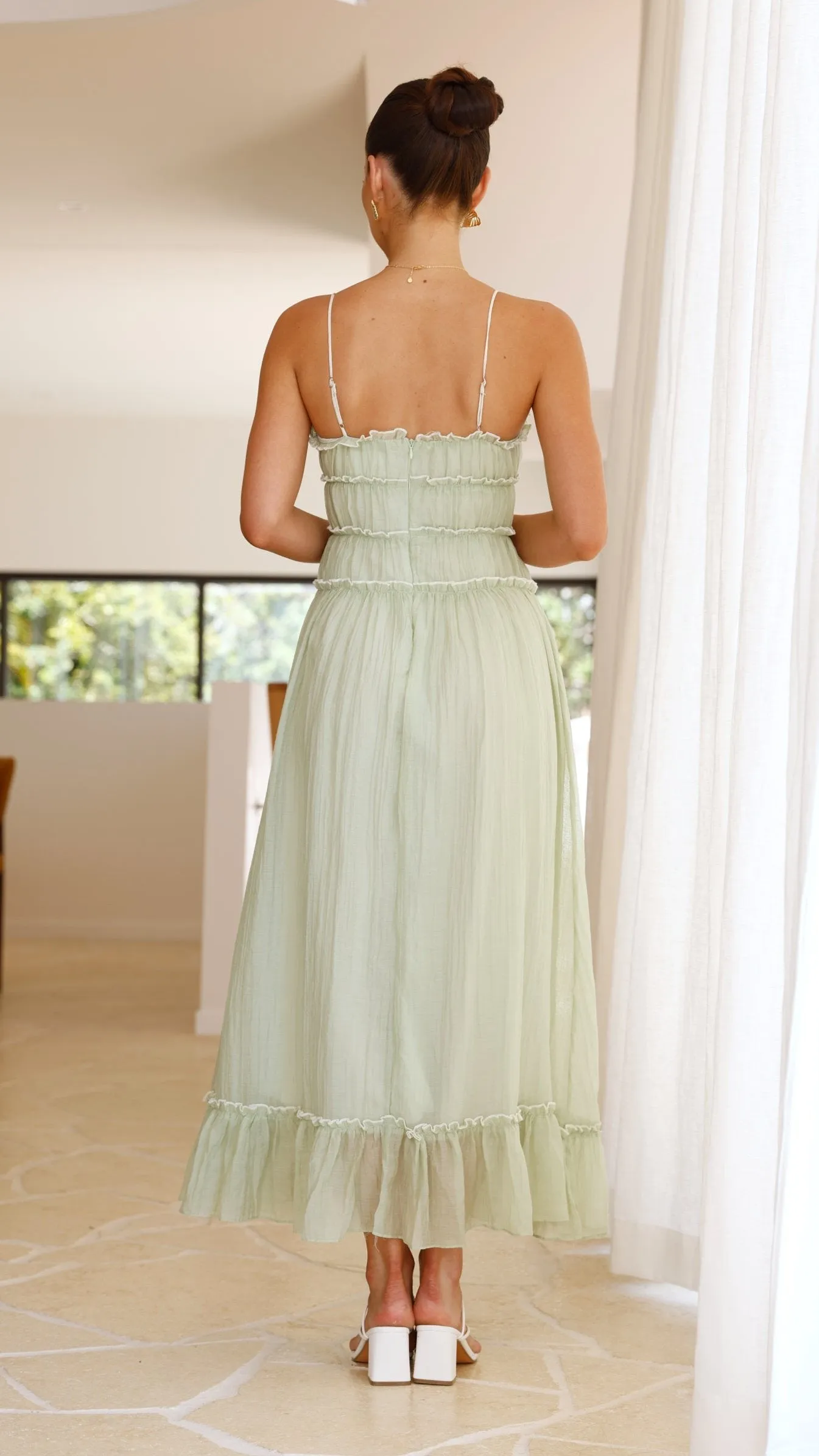 Halo Maxi Dress - Sage sold by Billy J product image thumbnail 2