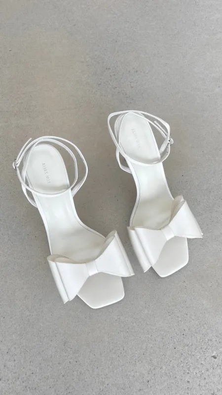 Gabby Heel - Ivory Satin sold by Billy J