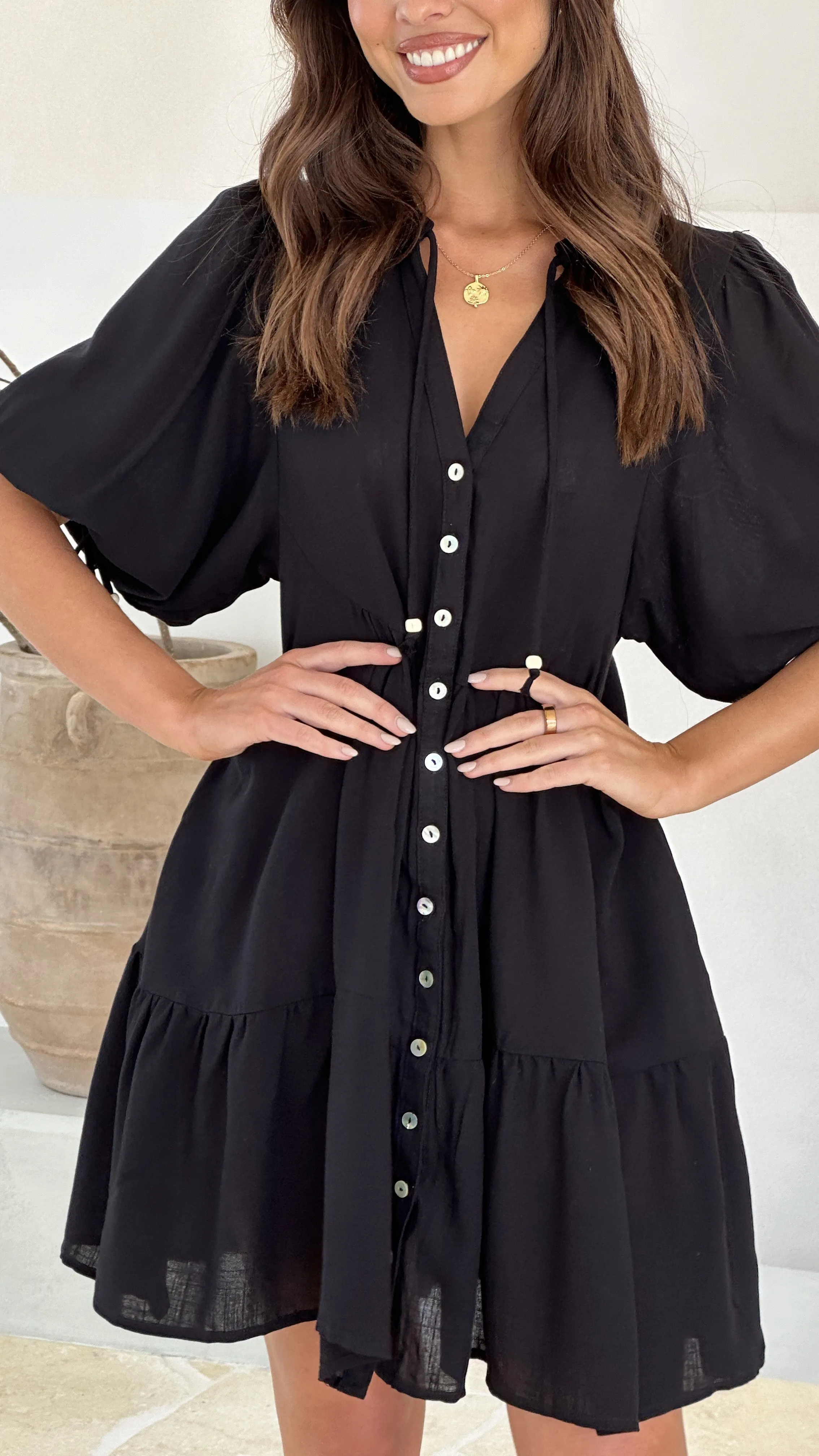 Tabitha Mini Dress - Black sold by Billy J