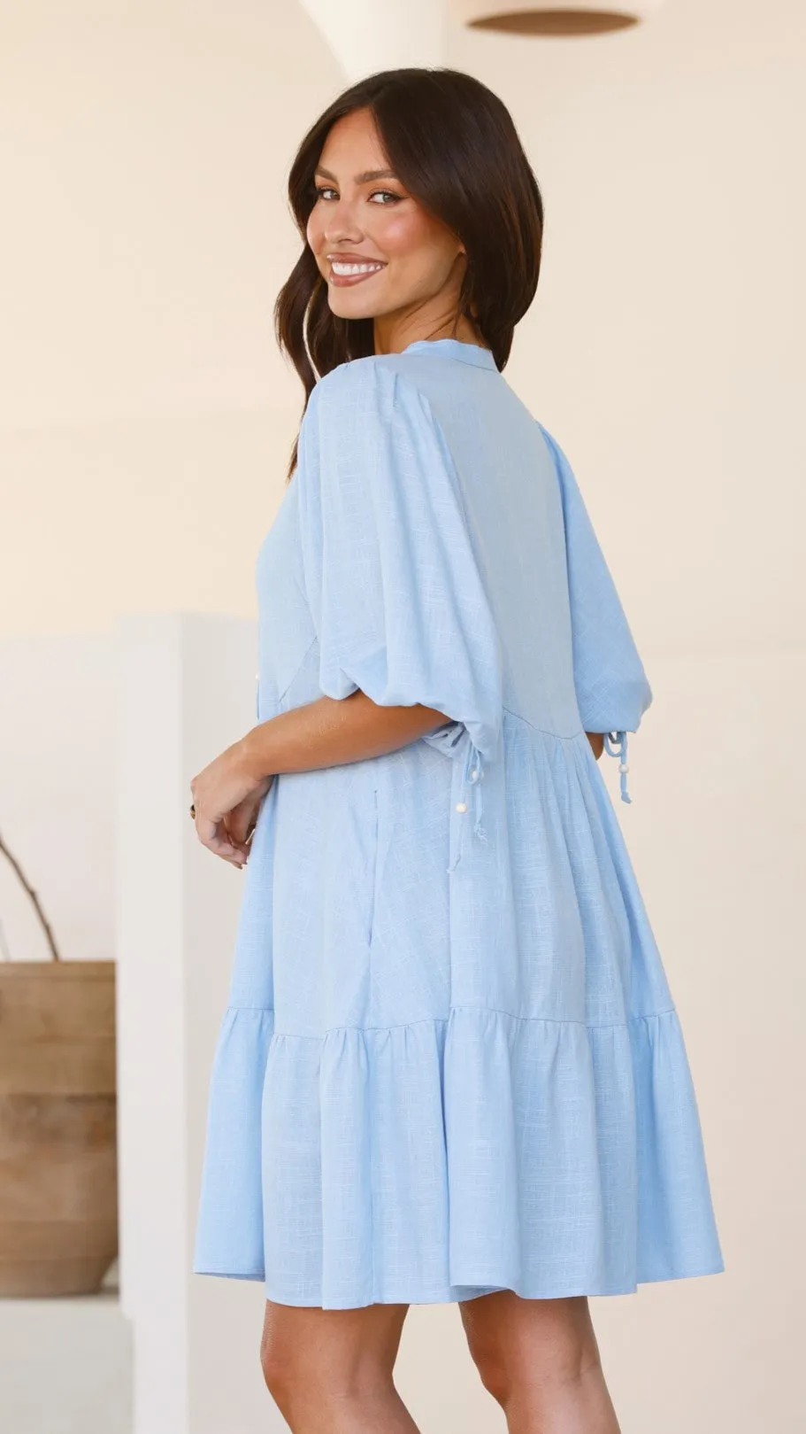 Tabitha Mini Dress - Chambray Blue sold by Billy J product image thumbnail 2