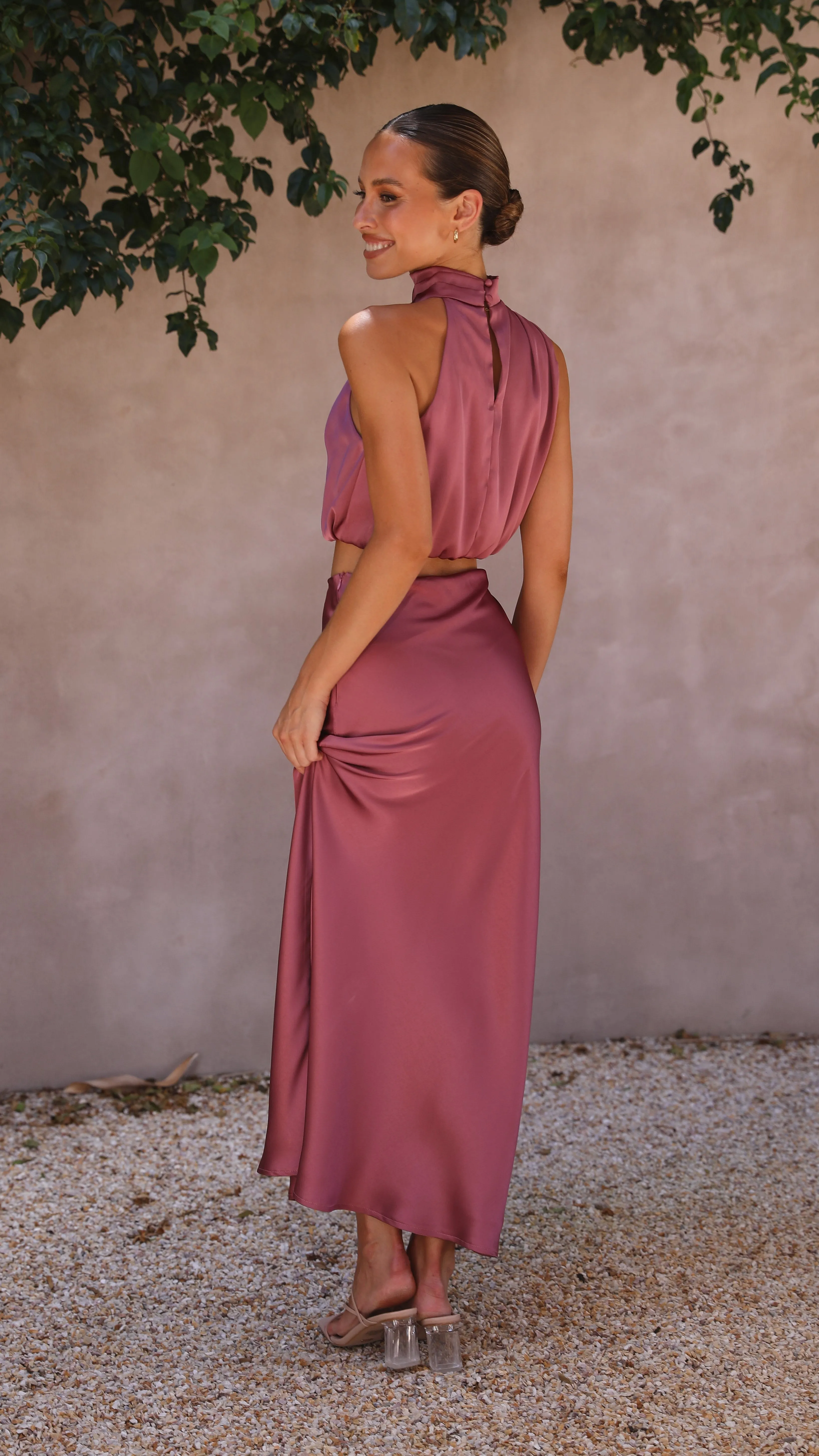 Esther Maxi Skirt - Plum sold by Billy J product image thumbnail 5