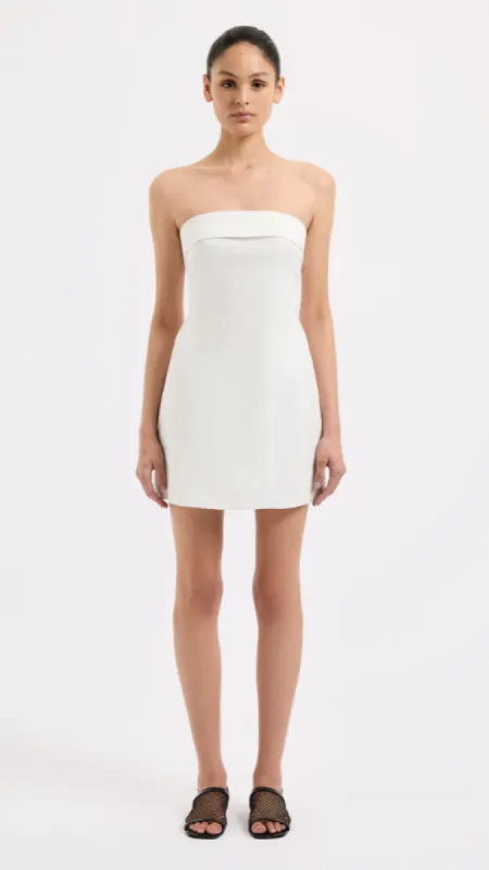 Lyra Linen Dress - White sold by Billy J
