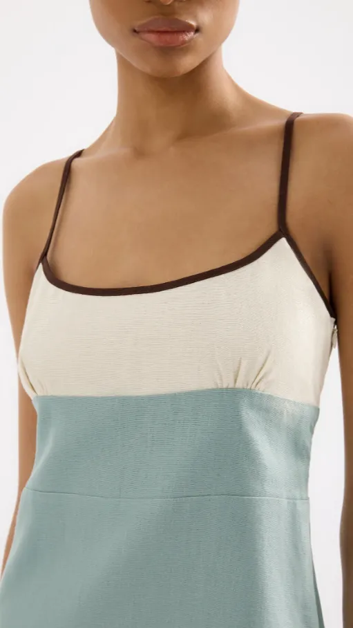 Thilda Linen Mini Dress - Capri Splice sold by Billy J product image thumbnail 3