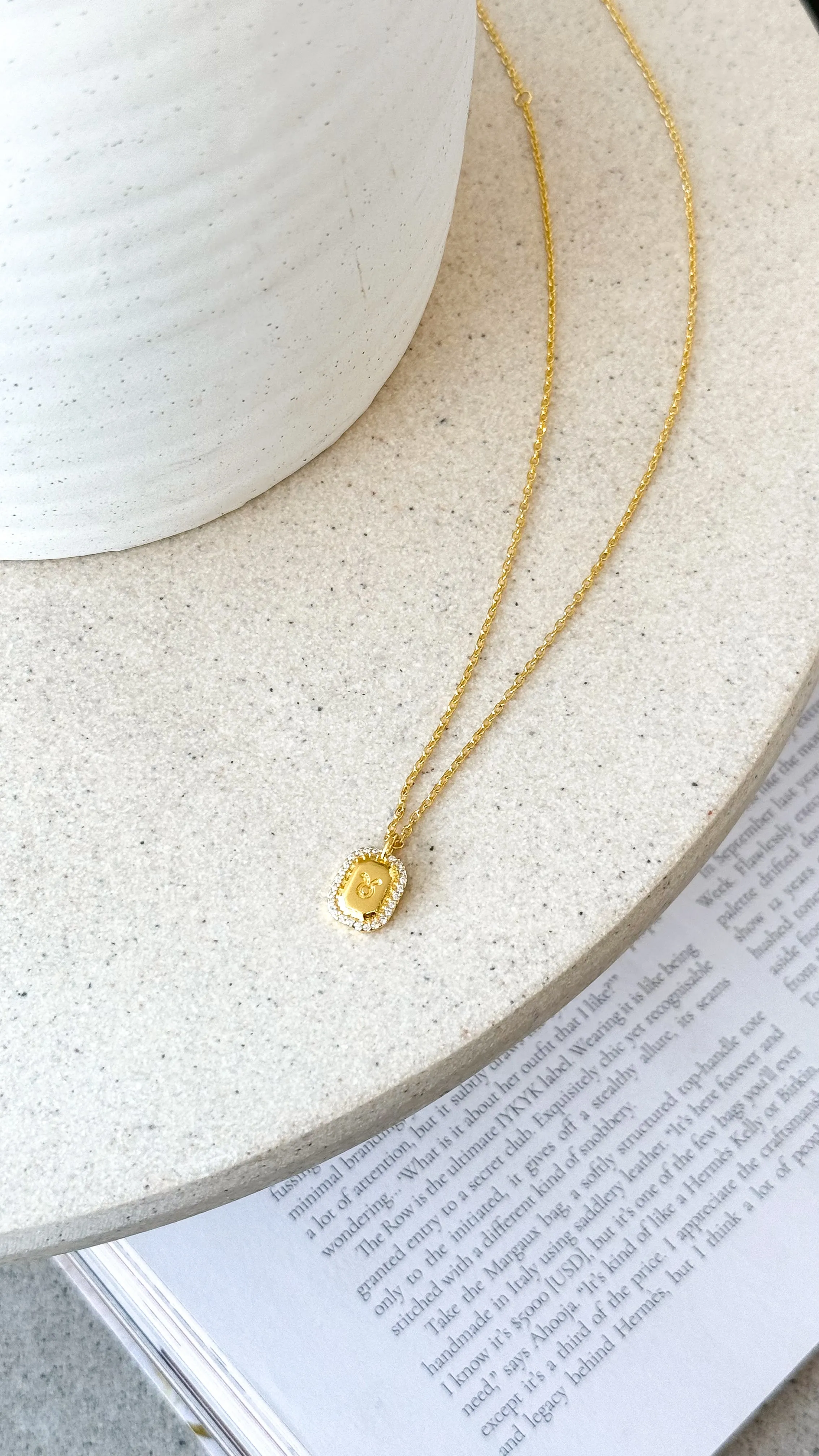 Zodiac Necklace - Taurus sold by Billy J