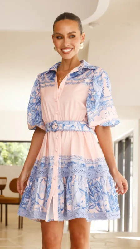 Taichi Mini Dress - Madeline Blue sold by Billy J