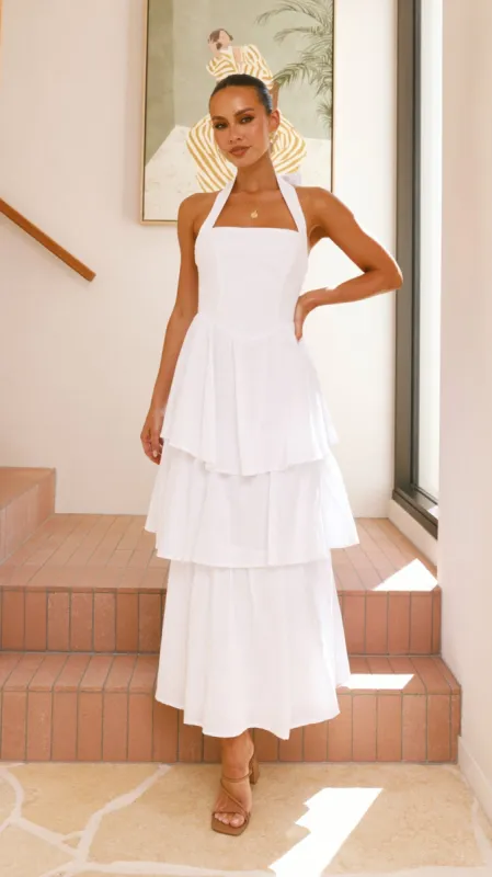 Danais Maxi Dress - White sold by Billy J