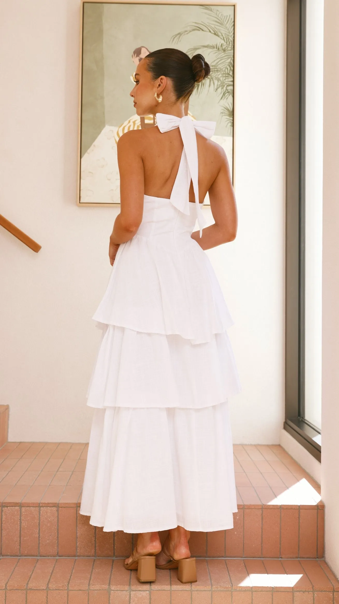 Danais Maxi Dress - White sold by Billy J product image thumbnail 2