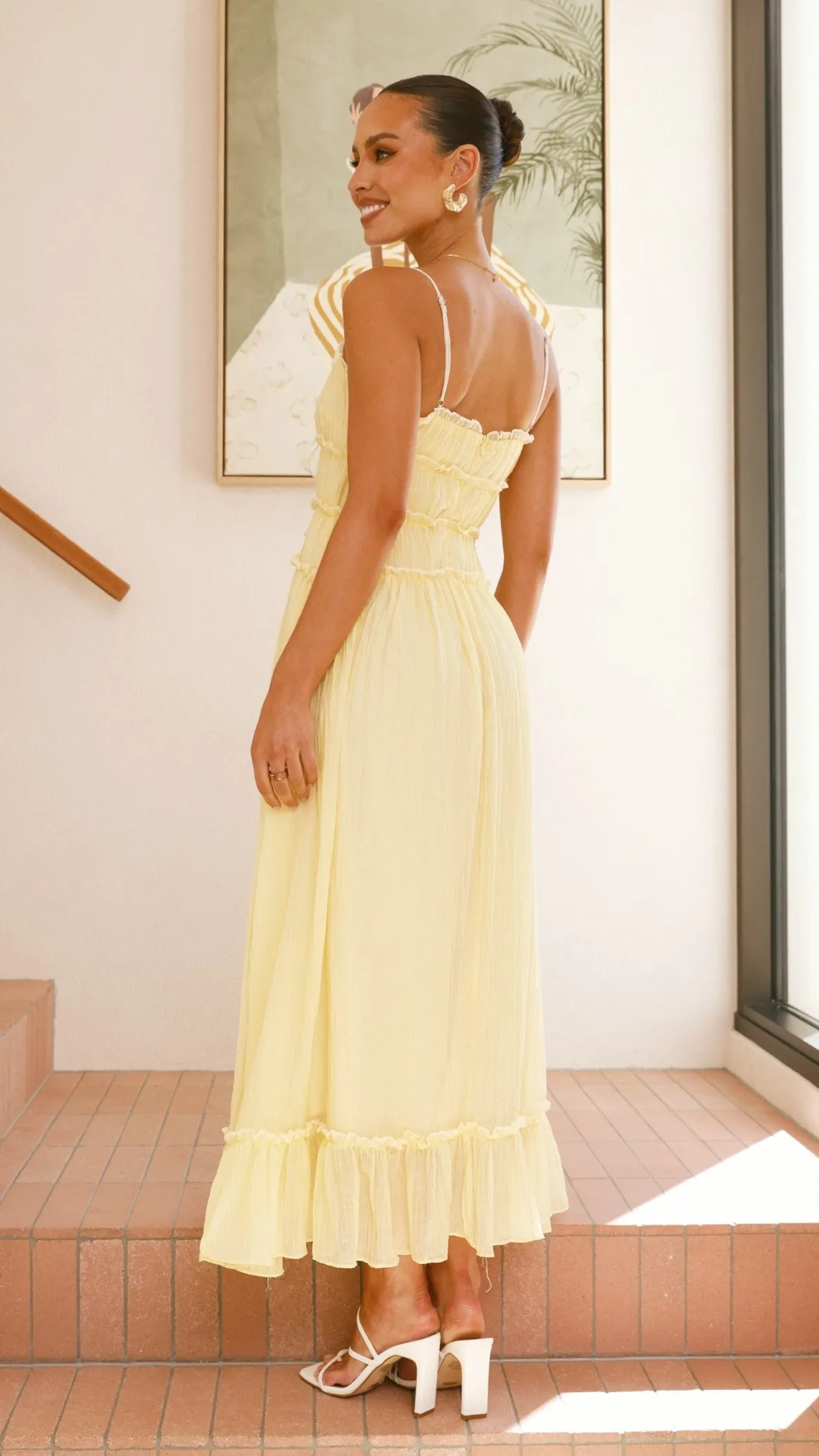 Halo Maxi Dress - Lemon sold by Billy J product image thumbnail 2
