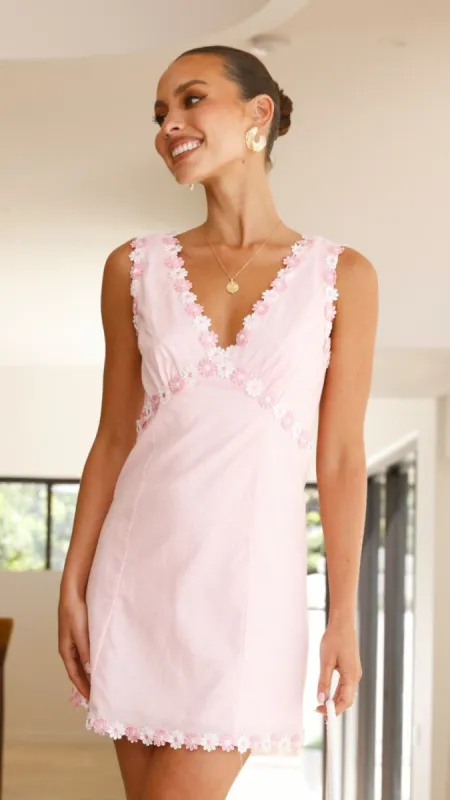 Carlee Mini Dress - Pink sold by Billy J