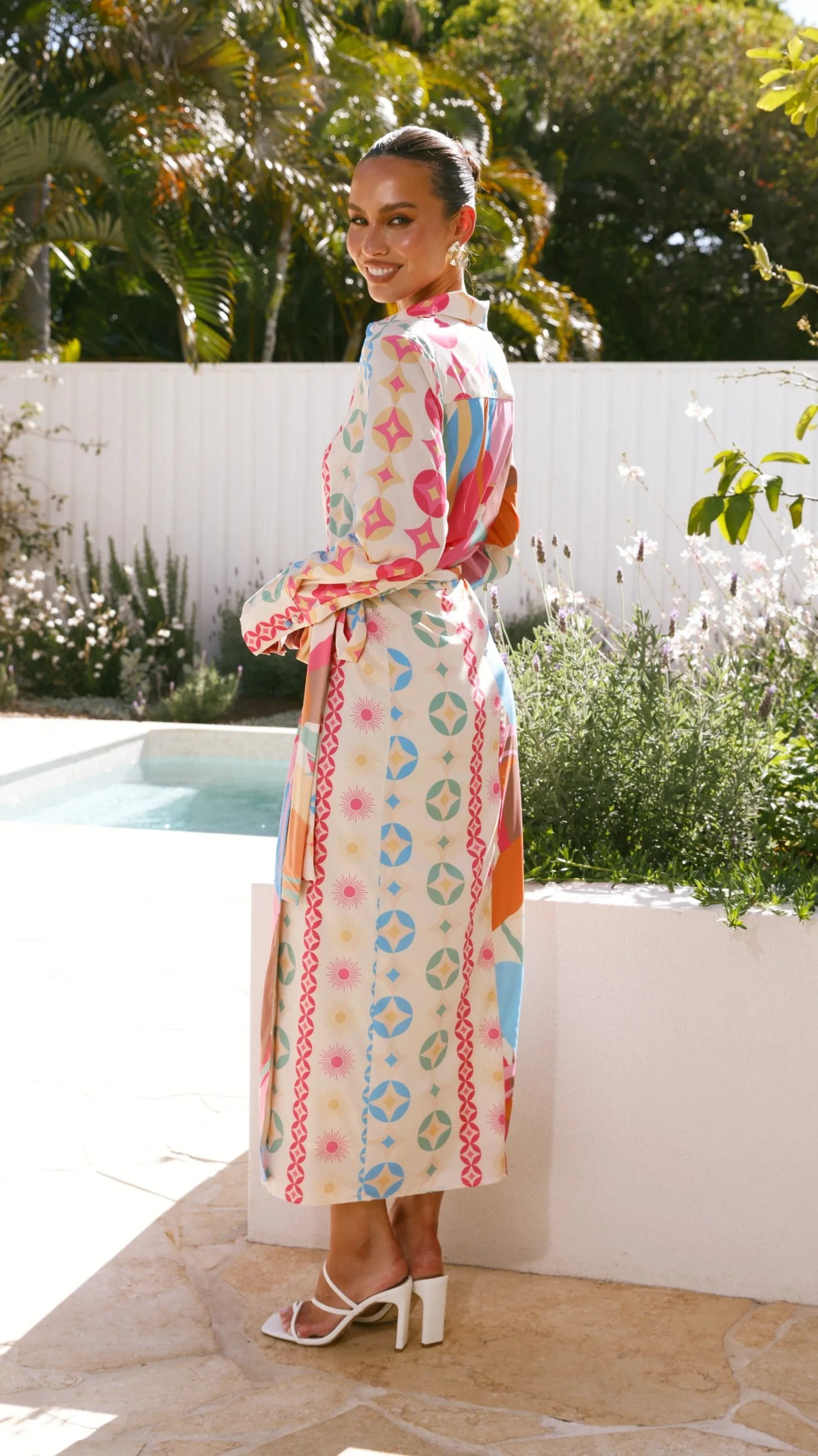 Pandora Midi Skirt - Lelani Print sold by Billy J product image thumbnail 5