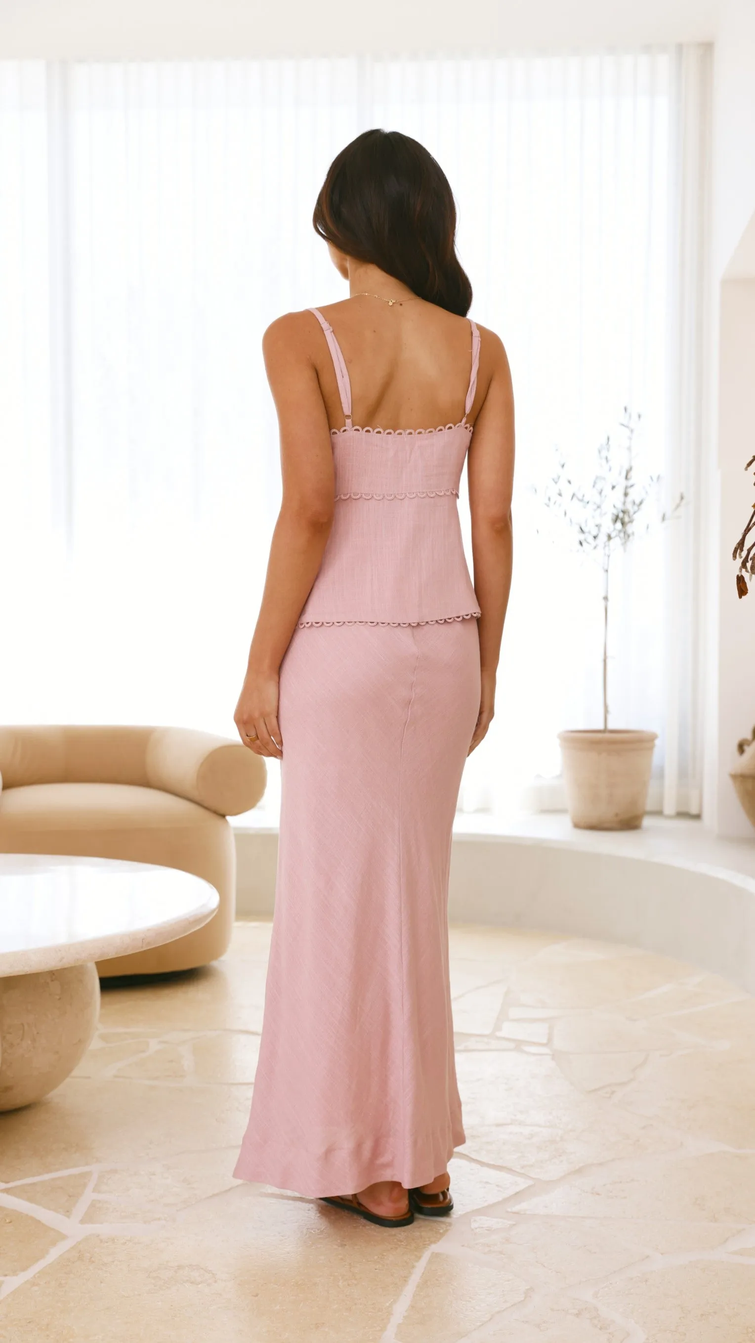 Nila Maxi Skirt - Blush sold by Billy J product image thumbnail 2