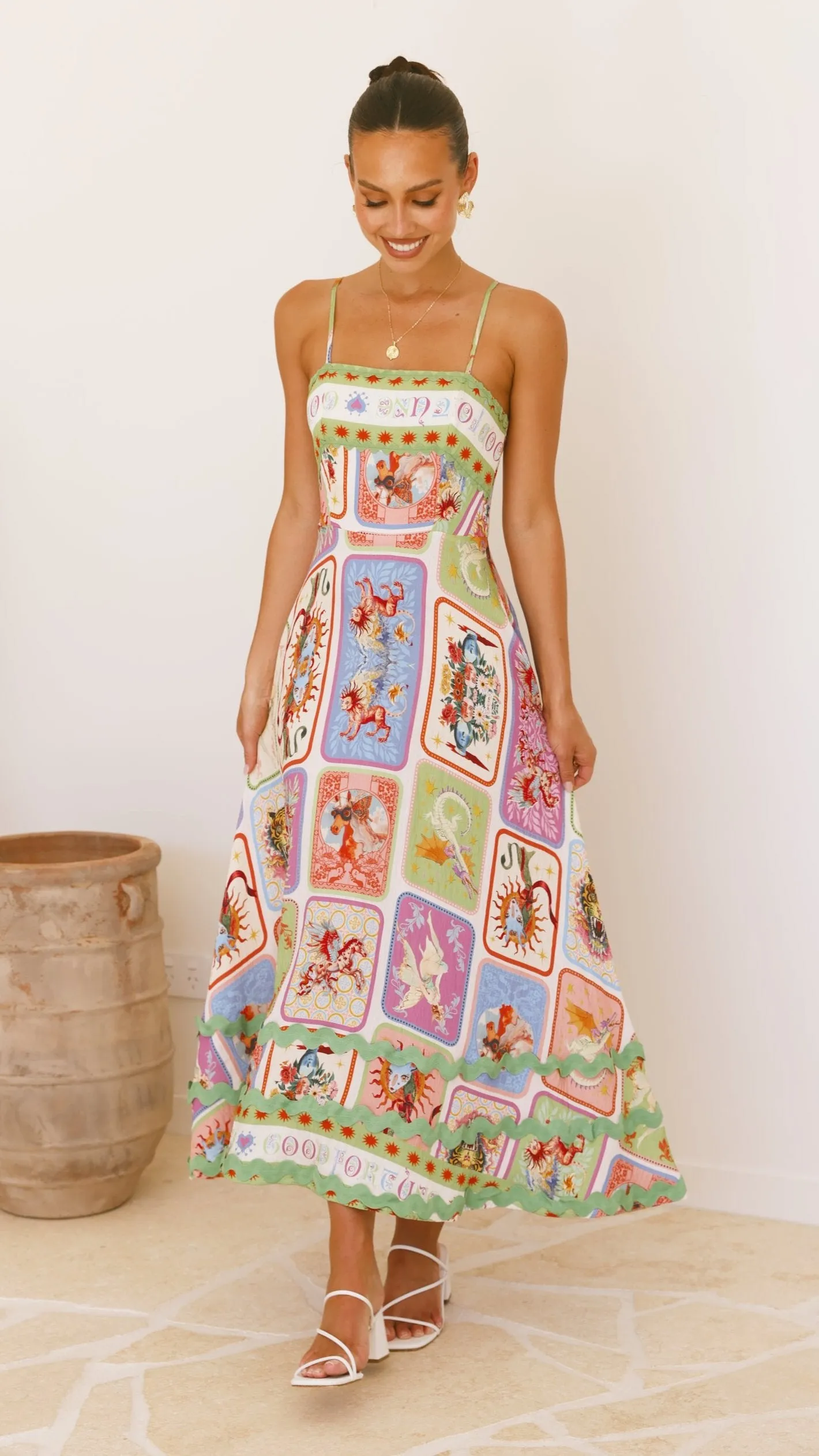 Olicia Maxi Dress - Aztec Print sold by Billy J