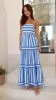Terrah Maxi Dress - Blue Stripe sold by Billy J