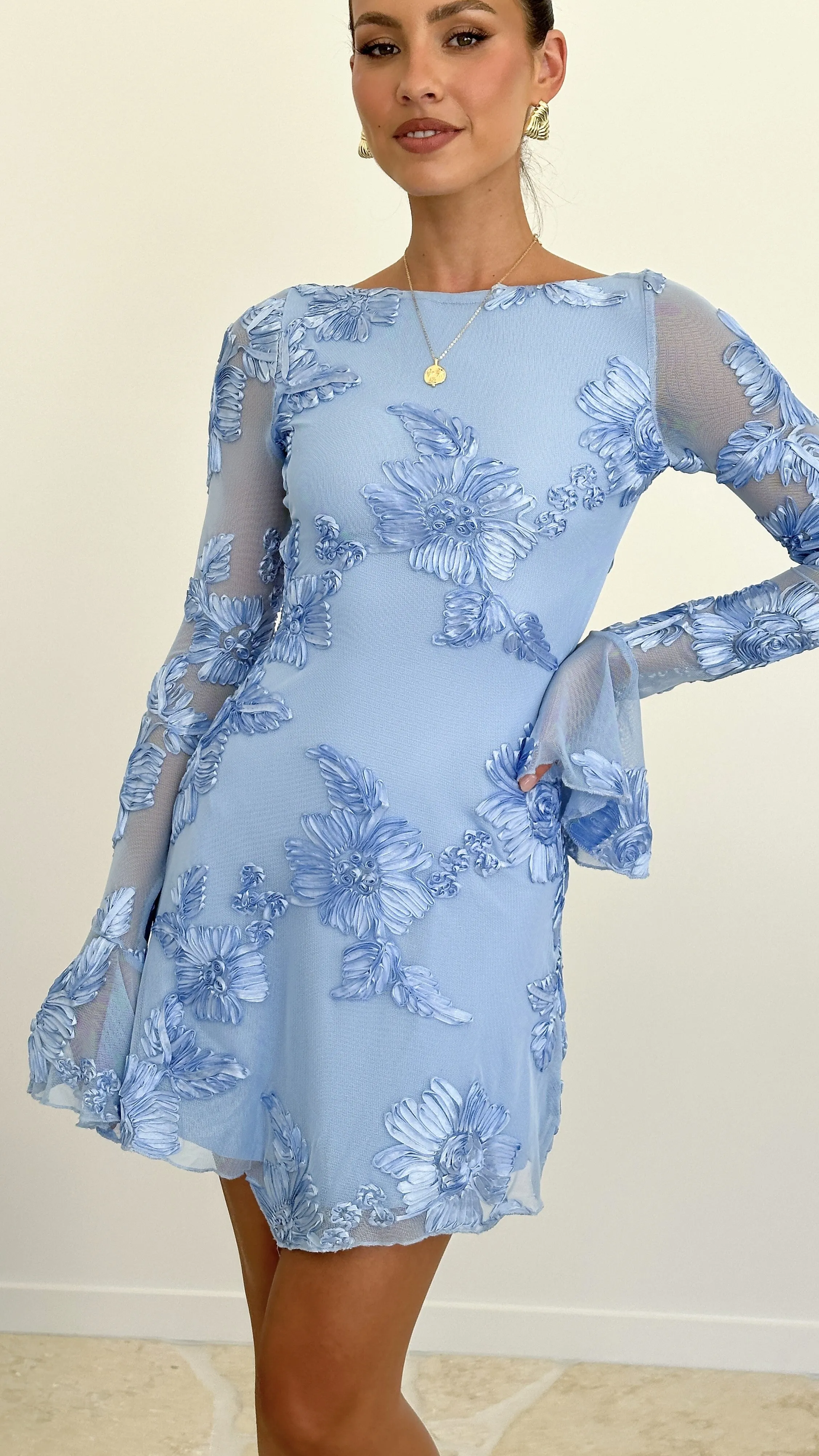 Lanesia Mini Dress - Blue sold by Billy J product image thumbnail 5