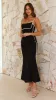 Scarlette Maxi Dress - Black/Beige sold by Billy J