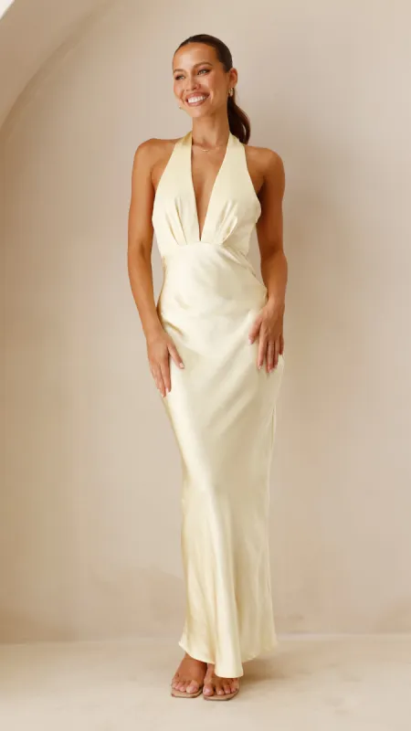 Chloe Maxi Dress - Yellow sold by Billy J