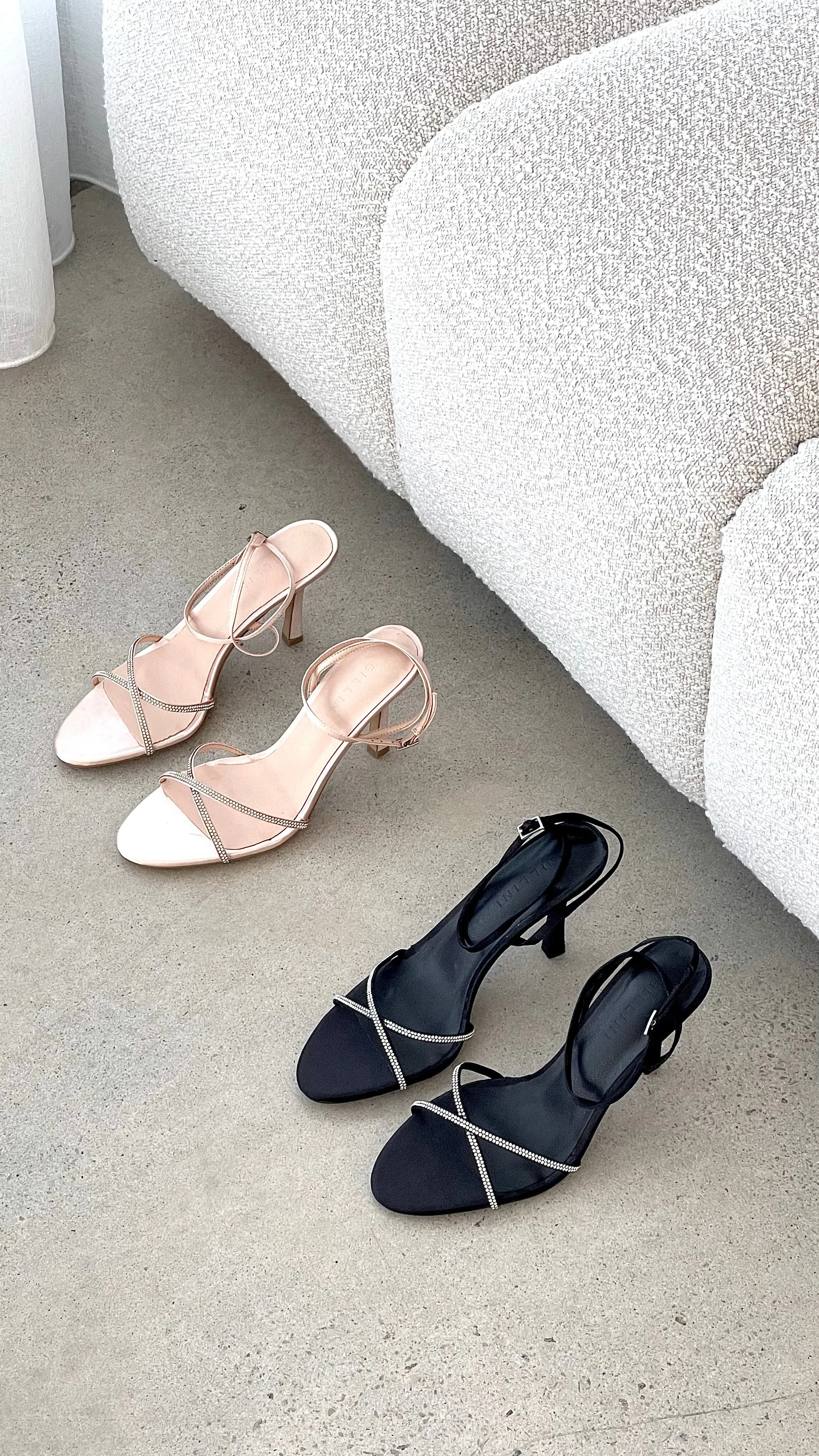 Vixin Heels - Black Satin Diamante sold by Billy J product image thumbnail 4