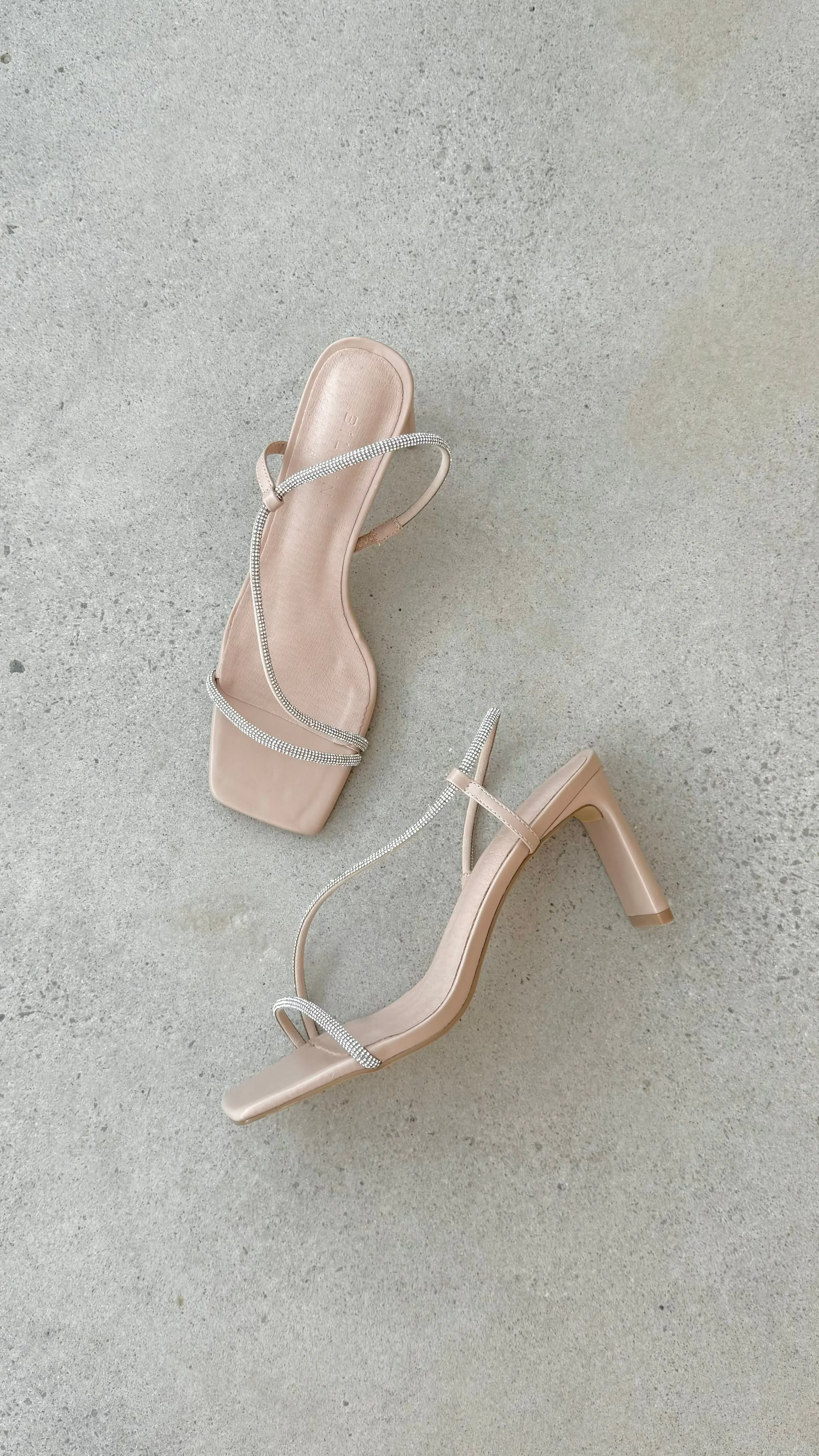 Kaye Heels - Nude Diamante sold by Billy J